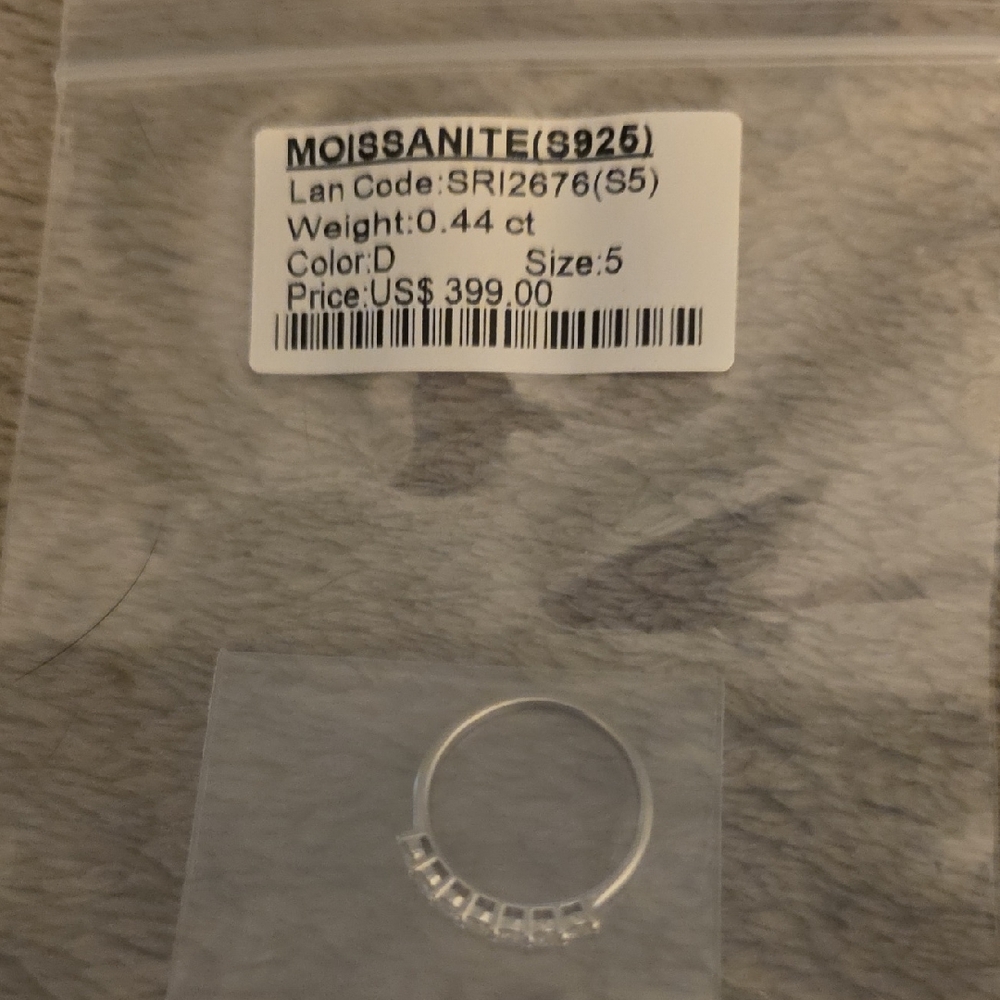 Moissanite Silver Ring